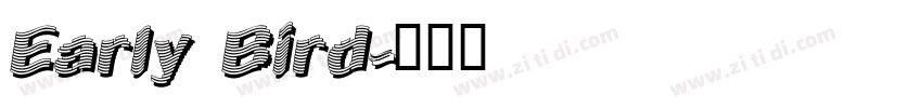 Early Bird字体转换